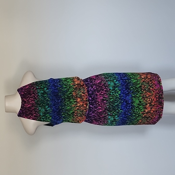 London Times sleeveless colorful floral dress-8 - Picture 3 of 6